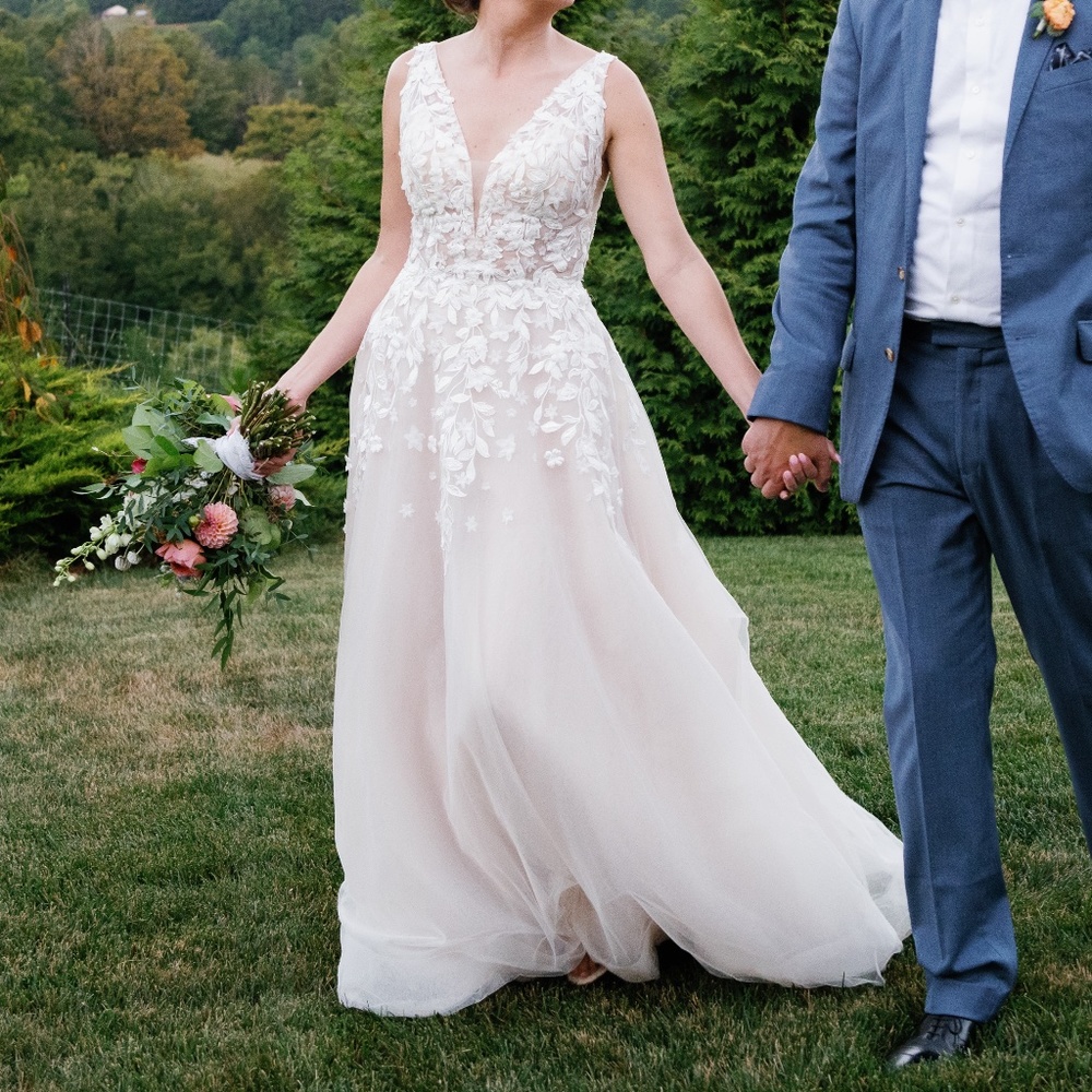 Bhldn Carmel Wedding Dress Size 6